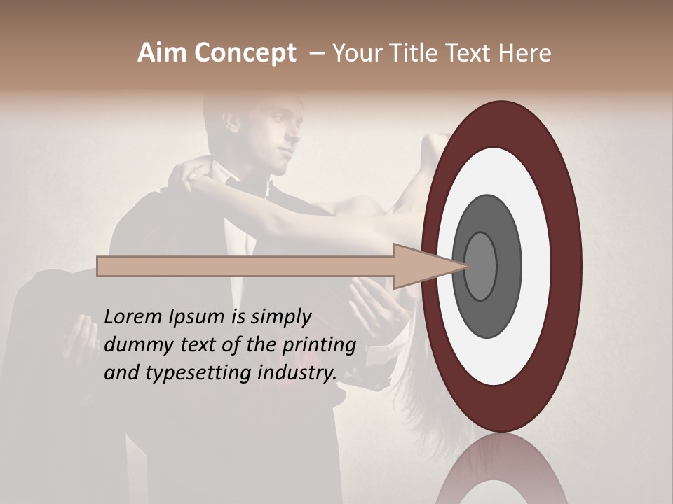 Indoor Portrait Marriage PowerPoint Template