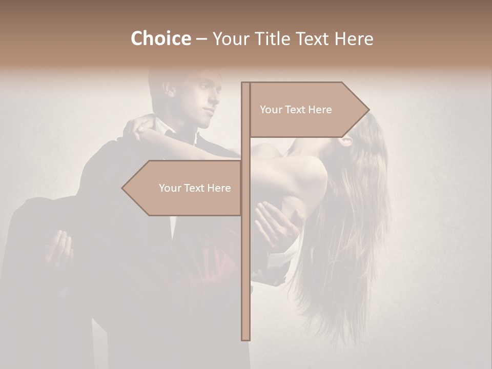 Indoor Portrait Marriage PowerPoint Template