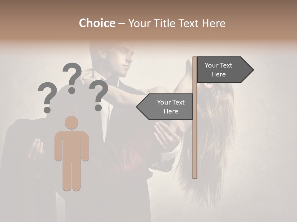 Indoor Portrait Marriage PowerPoint Template