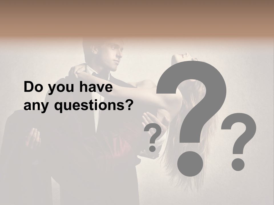 Indoor Portrait Marriage PowerPoint Template