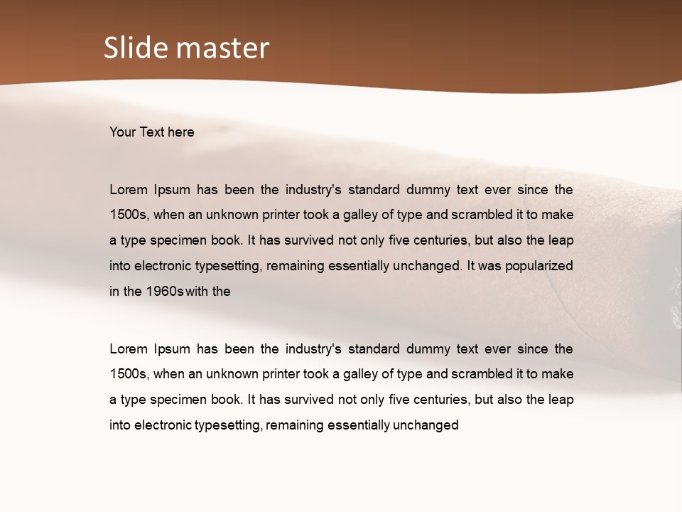 Smoking Recreational Cigar PowerPoint Template