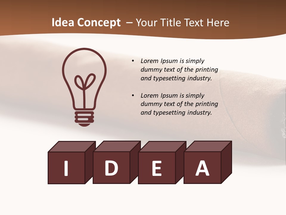 Smoking Recreational Cigar PowerPoint Template