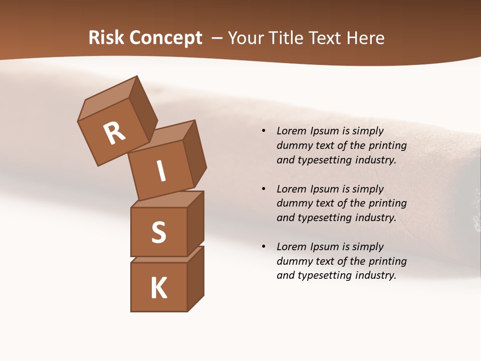 Smoking Recreational Cigar PowerPoint Template