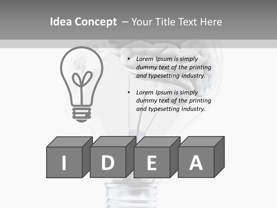 Silhouette Modern Idea PowerPoint Template
