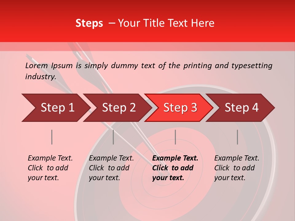 Advantage Arrow Job PowerPoint Template