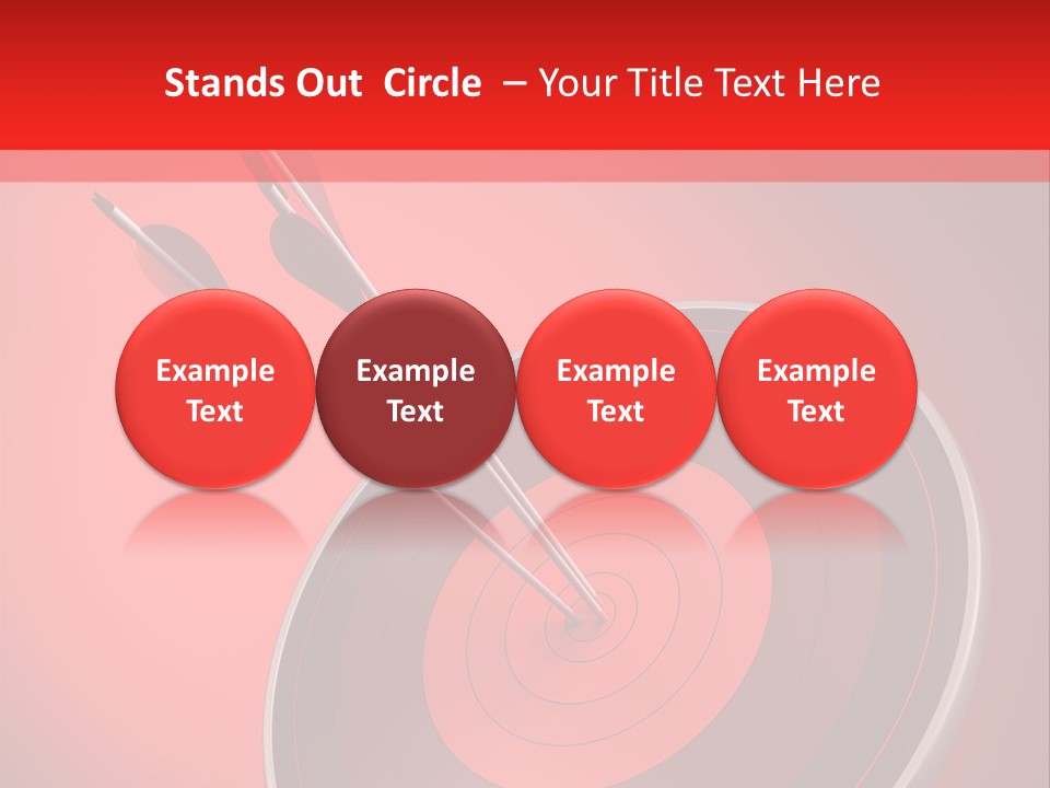 Advantage Arrow Job PowerPoint Template