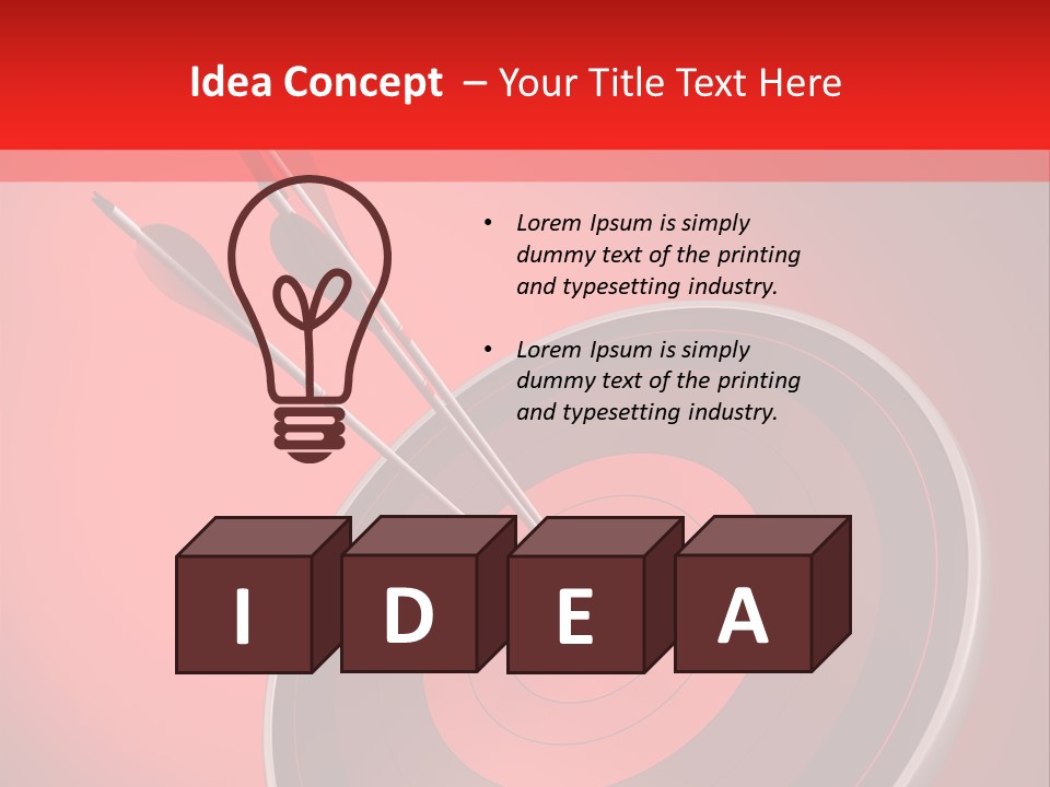Advantage Arrow Job PowerPoint Template