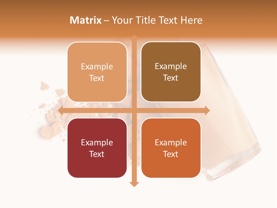 Color Swatch Beige Face Powder PowerPoint Template