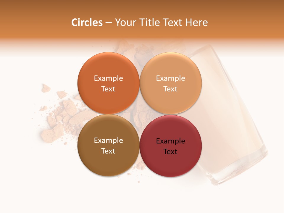 Color Swatch Beige Face Powder PowerPoint Template