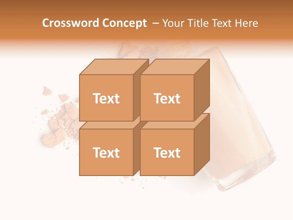 Color Swatch Beige Face Powder PowerPoint Template