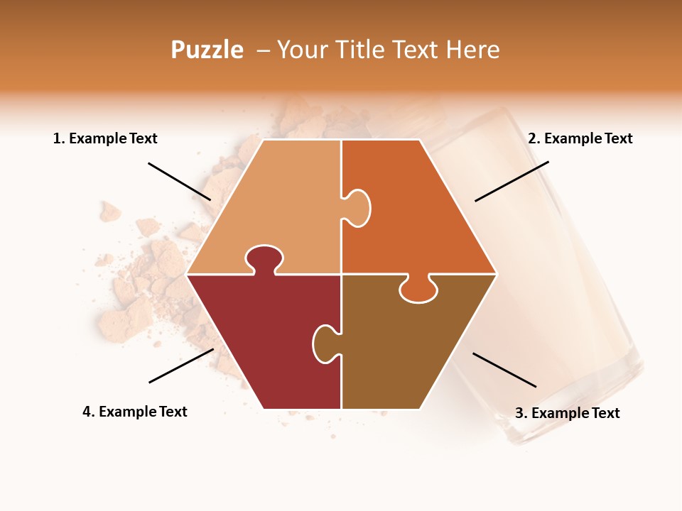 Color Swatch Beige Face Powder PowerPoint Template