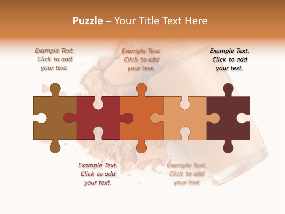 Color Swatch Beige Face Powder PowerPoint Template