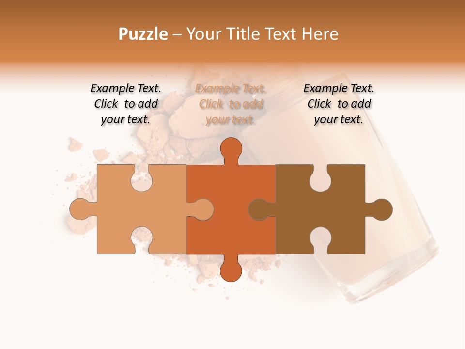 Color Swatch Beige Face Powder PowerPoint Template