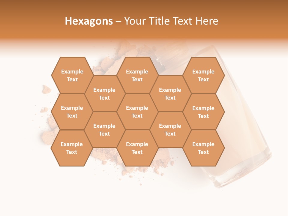 Color Swatch Beige Face Powder PowerPoint Template