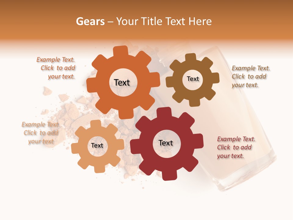 Color Swatch Beige Face Powder PowerPoint Template