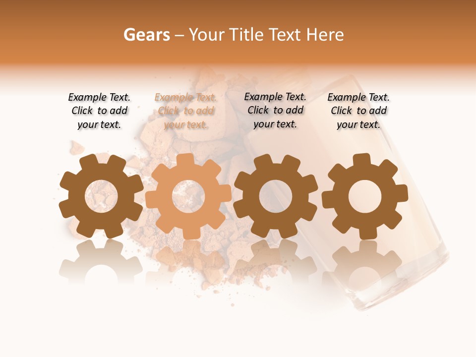 Color Swatch Beige Face Powder PowerPoint Template