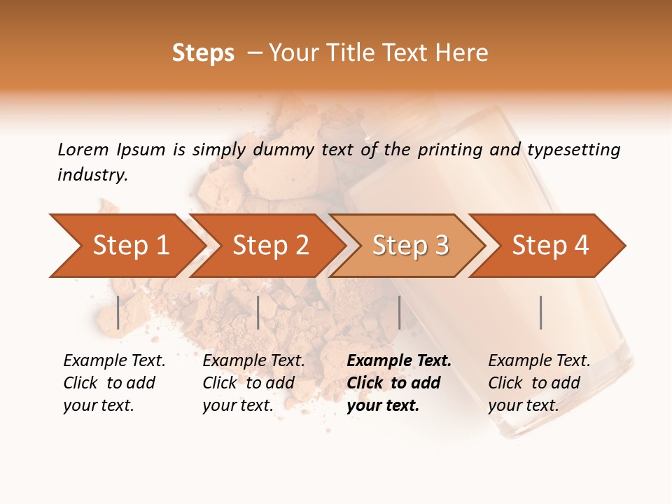 Color Swatch Beige Face Powder PowerPoint Template