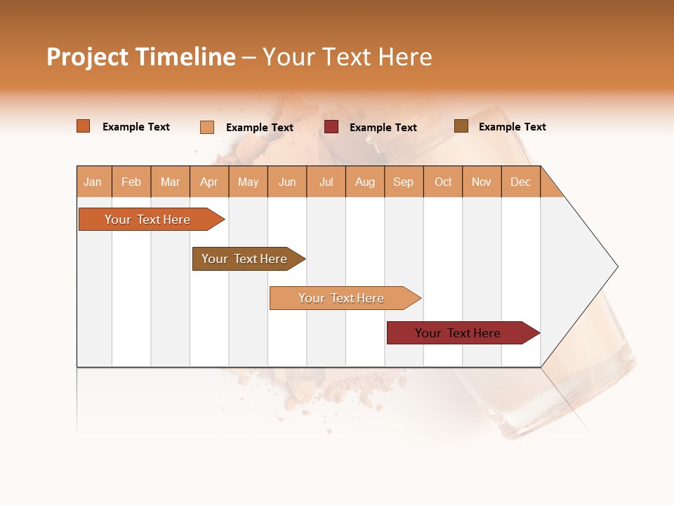 Color Swatch Beige Face Powder PowerPoint Template
