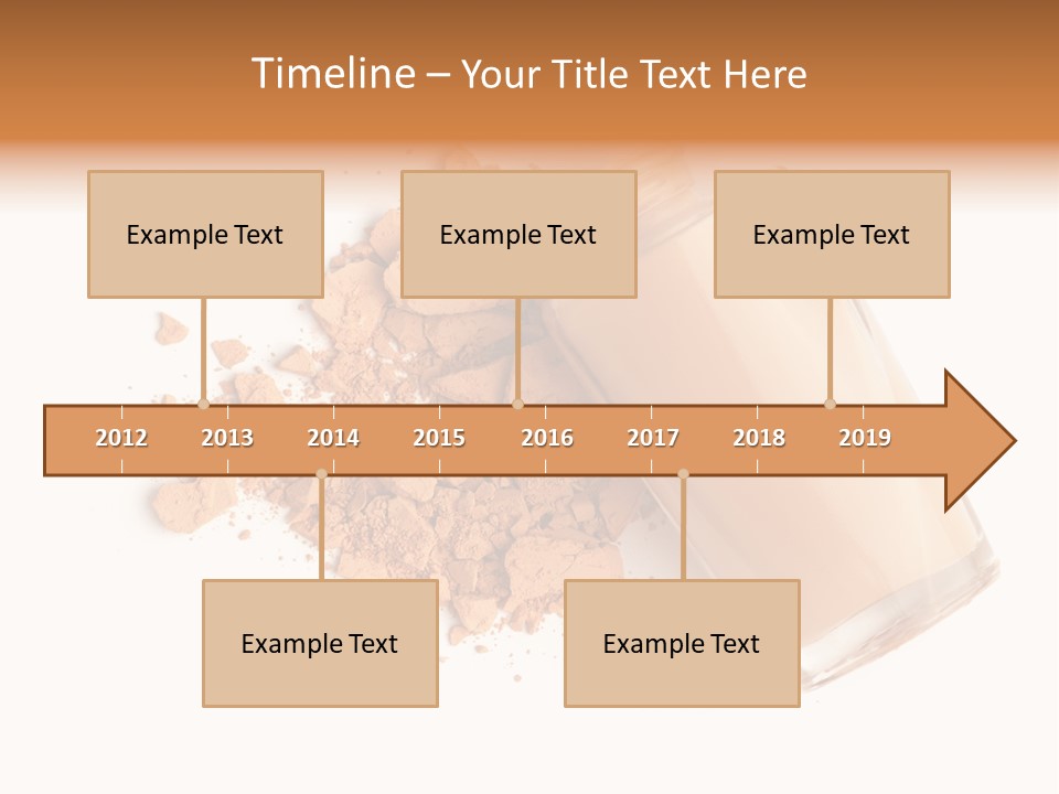 Color Swatch Beige Face Powder PowerPoint Template