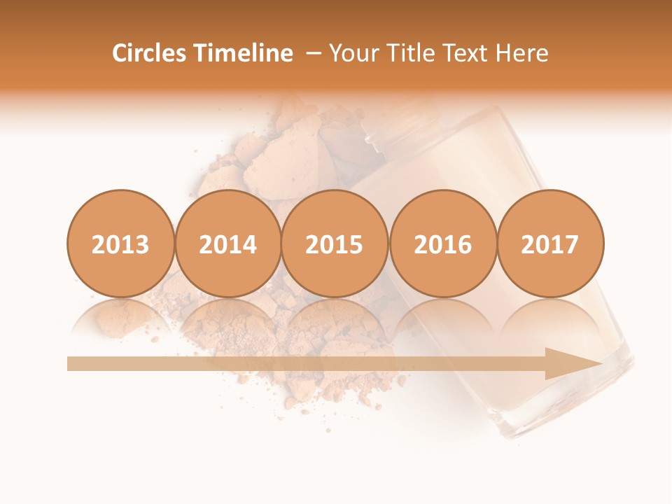 Color Swatch Beige Face Powder PowerPoint Template