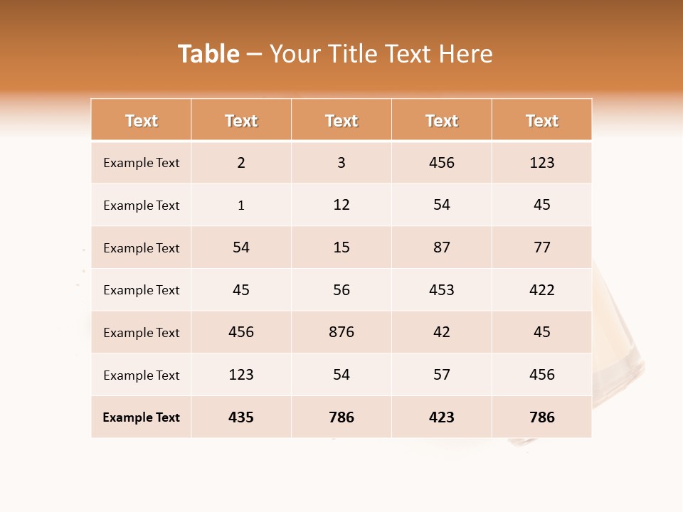 Color Swatch Beige Face Powder PowerPoint Template