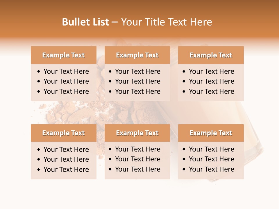 Color Swatch Beige Face Powder PowerPoint Template