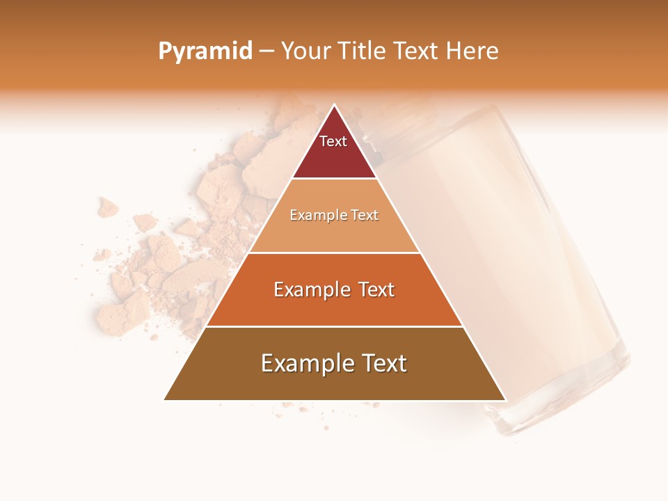 Color Swatch Beige Face Powder PowerPoint Template