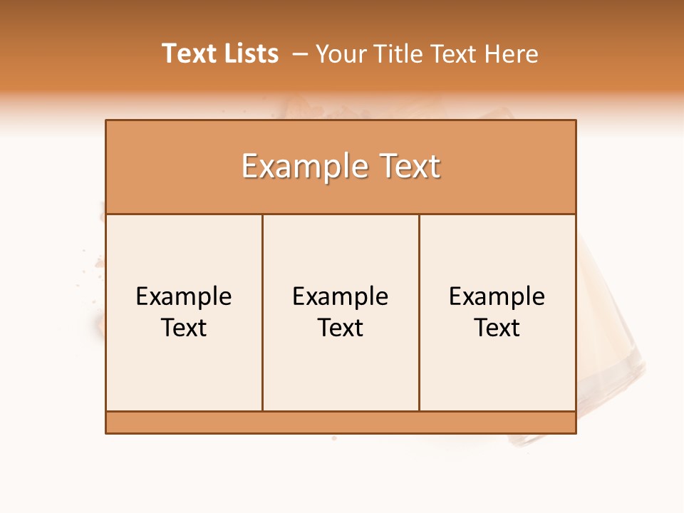 Color Swatch Beige Face Powder PowerPoint Template