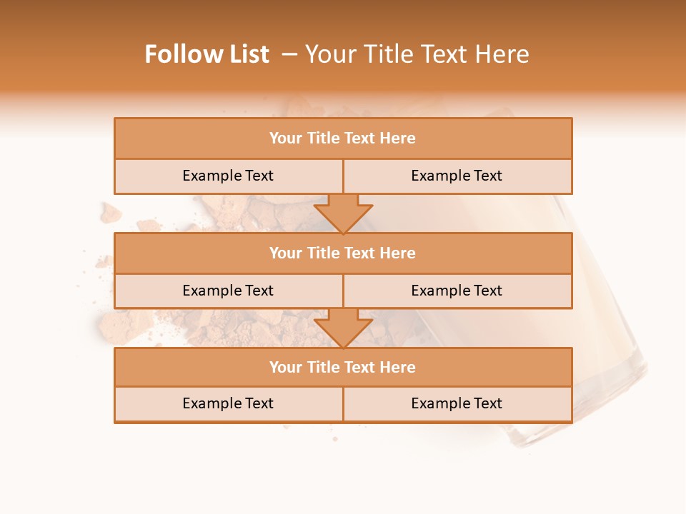 Color Swatch Beige Face Powder PowerPoint Template