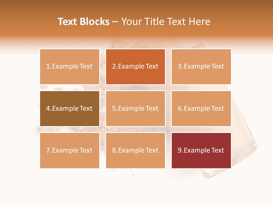 Color Swatch Beige Face Powder PowerPoint Template