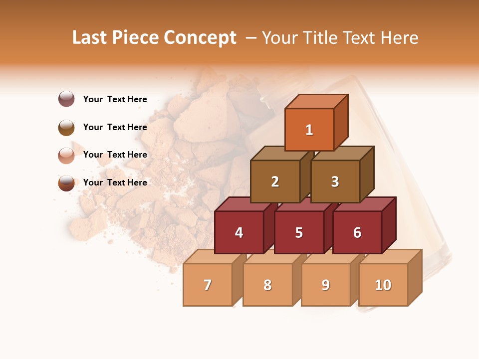 Color Swatch Beige Face Powder PowerPoint Template