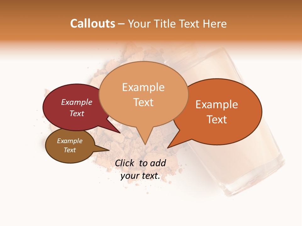 Color Swatch Beige Face Powder PowerPoint Template