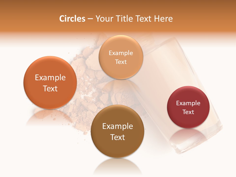 Color Swatch Beige Face Powder PowerPoint Template