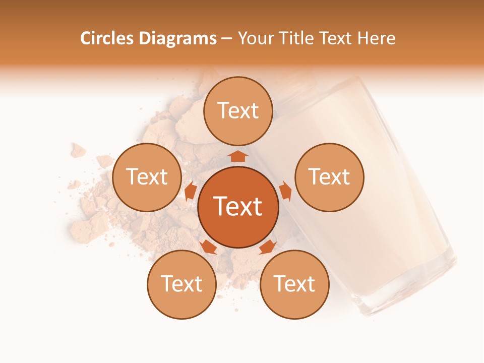 Color Swatch Beige Face Powder PowerPoint Template