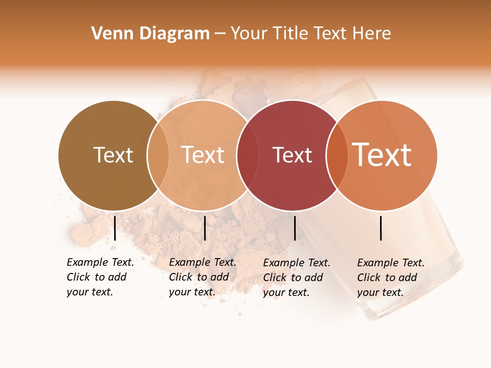 Color Swatch Beige Face Powder PowerPoint Template