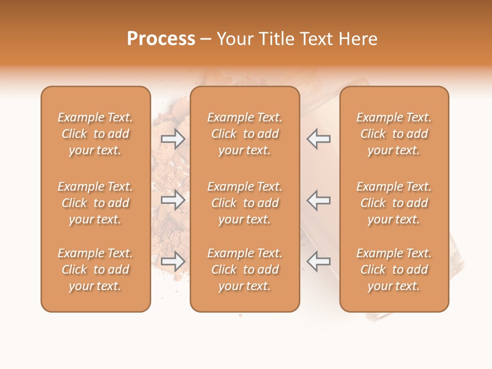 Color Swatch Beige Face Powder PowerPoint Template