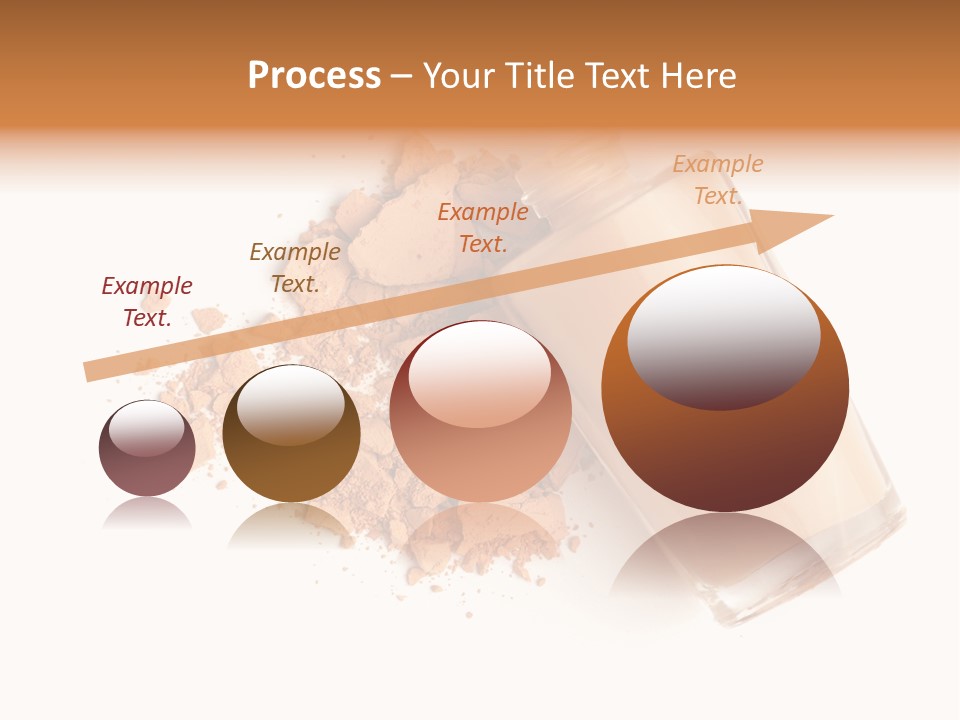 Color Swatch Beige Face Powder PowerPoint Template