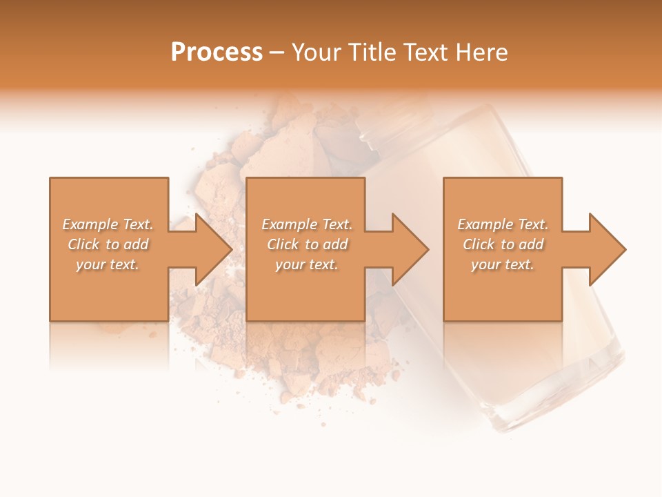 Color Swatch Beige Face Powder PowerPoint Template