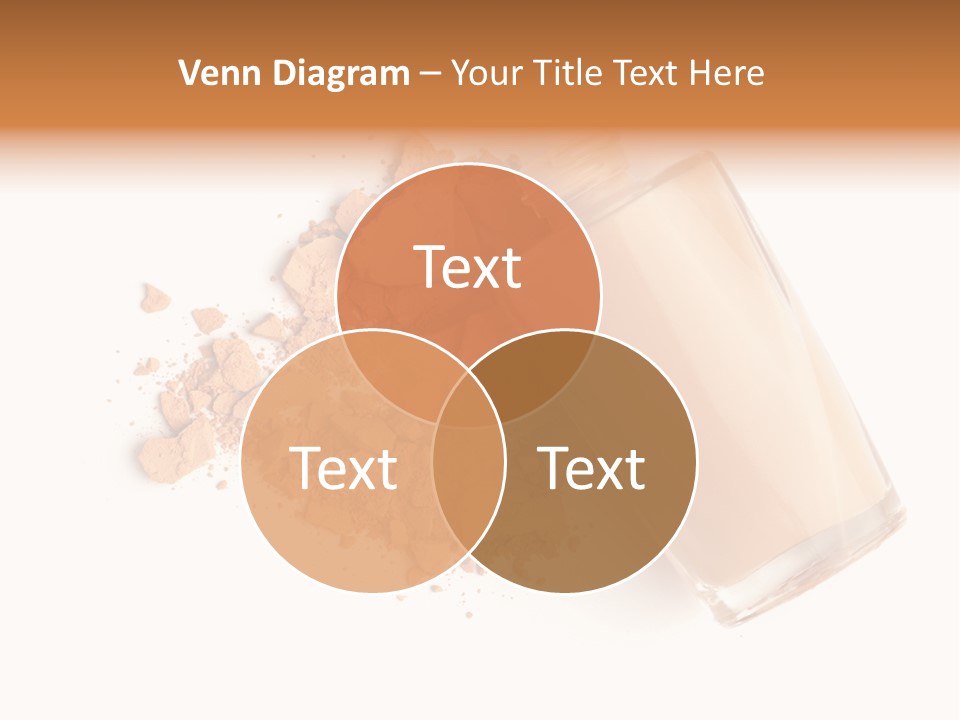 Color Swatch Beige Face Powder PowerPoint Template