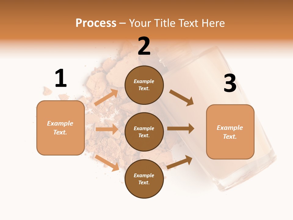 Color Swatch Beige Face Powder PowerPoint Template