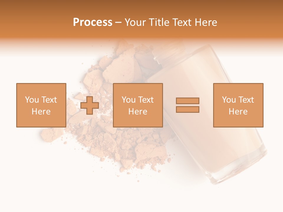 Color Swatch Beige Face Powder PowerPoint Template