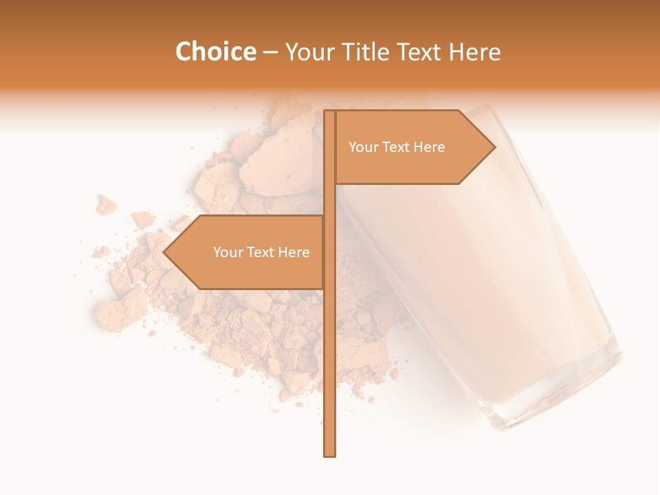 Color Swatch Beige Face Powder PowerPoint Template