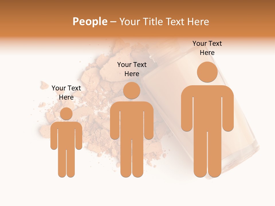 Color Swatch Beige Face Powder PowerPoint Template