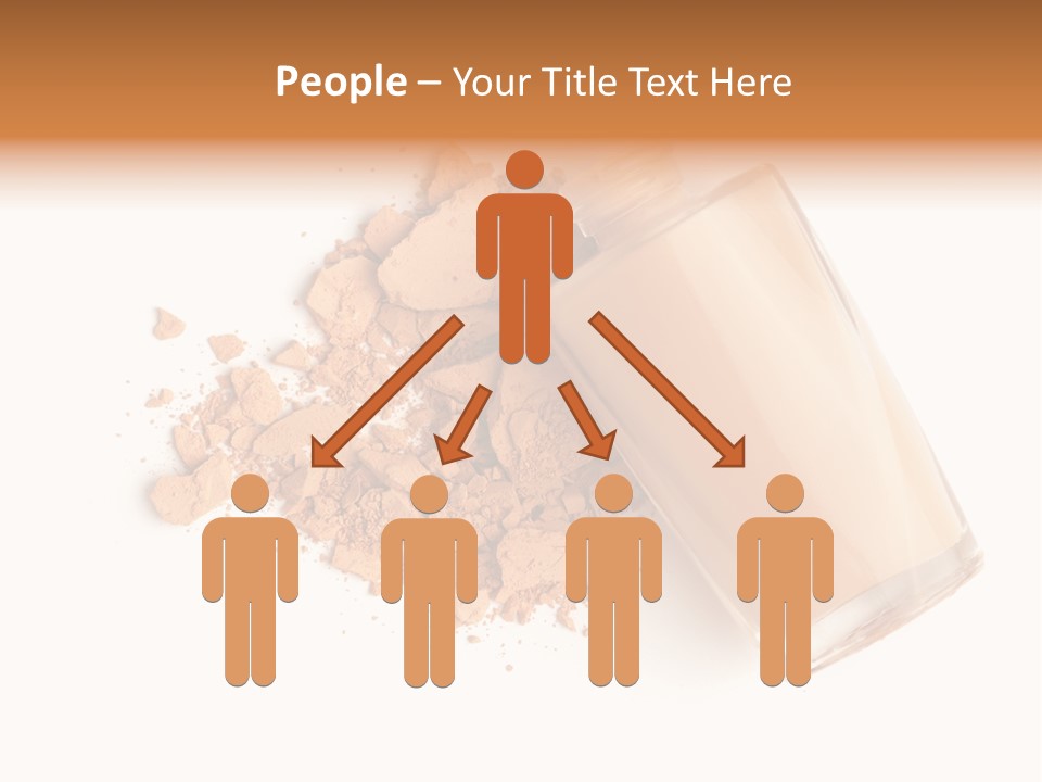 Color Swatch Beige Face Powder PowerPoint Template