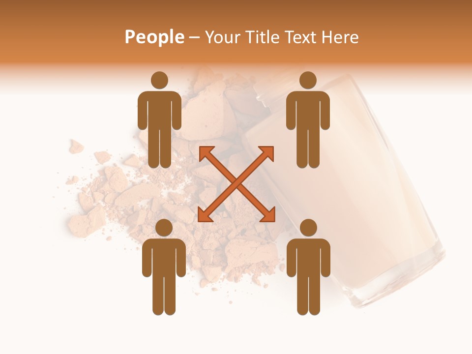 Color Swatch Beige Face Powder PowerPoint Template