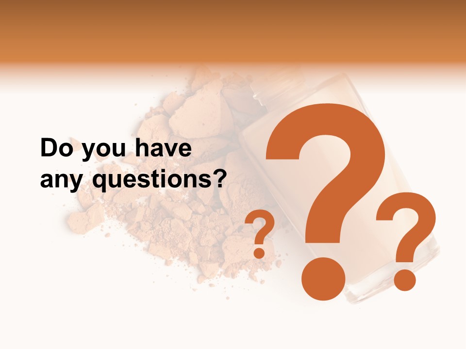 Color Swatch Beige Face Powder PowerPoint Template