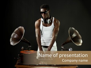 Hedonistic Classic Audio PowerPoint Template