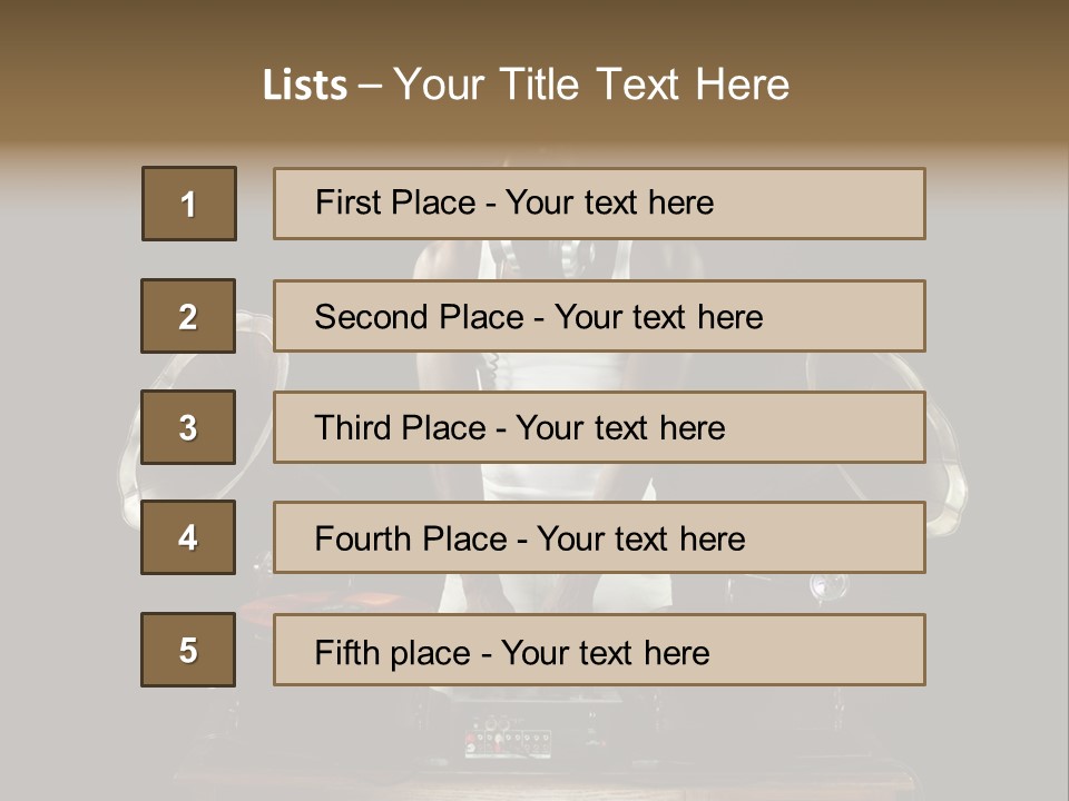 Hedonistic Classic Audio PowerPoint Template