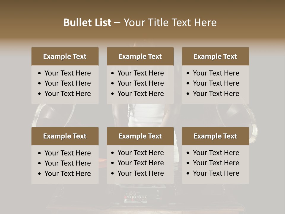 Hedonistic Classic Audio PowerPoint Template