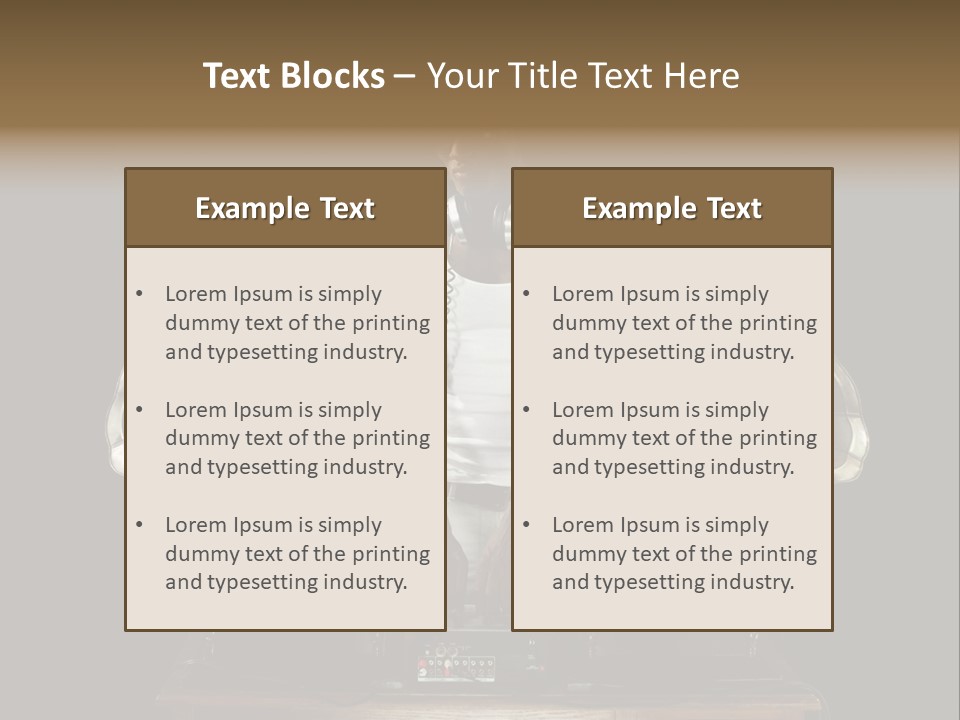 Hedonistic Classic Audio PowerPoint Template